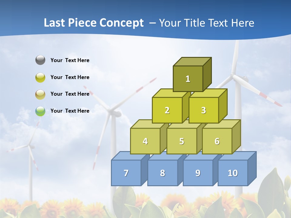 Rotation Resource Wind PowerPoint Template