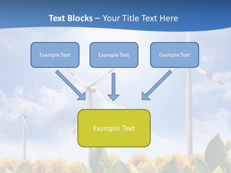Rotation Resource Wind PowerPoint Template