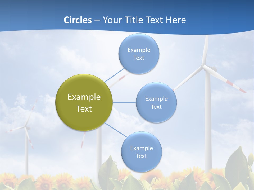 Rotation Resource Wind PowerPoint Template