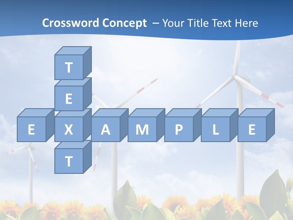 Rotation Resource Wind PowerPoint Template