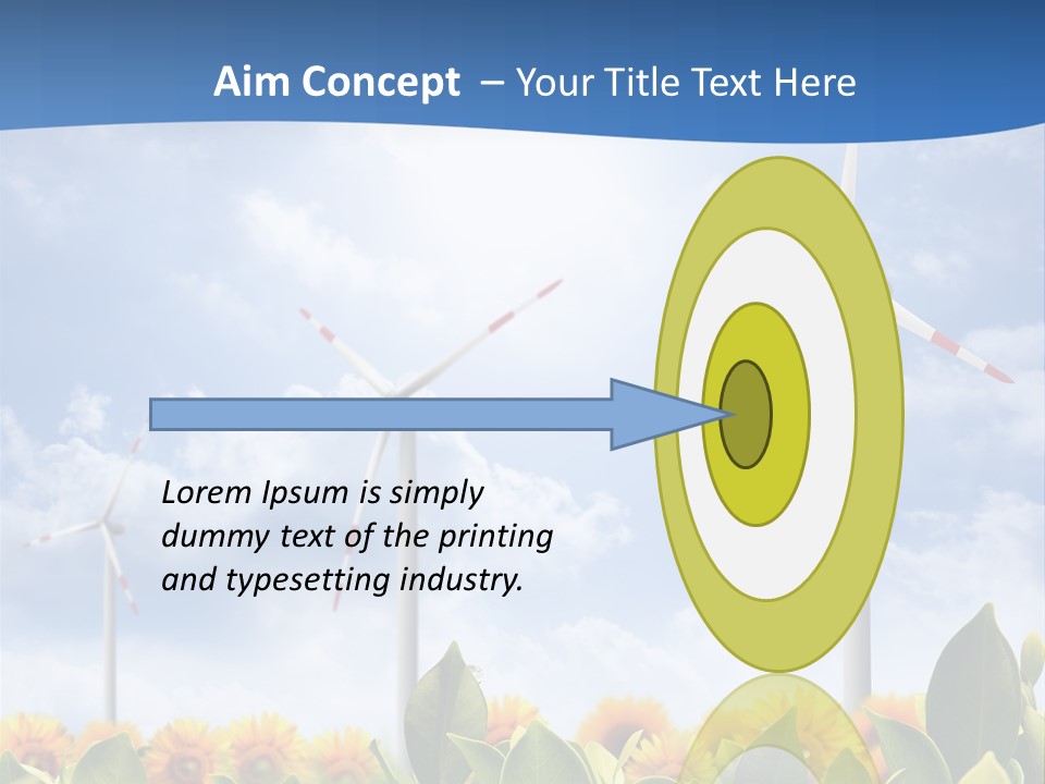 Rotation Resource Wind PowerPoint Template