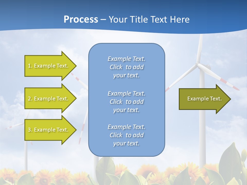 Rotation Resource Wind PowerPoint Template