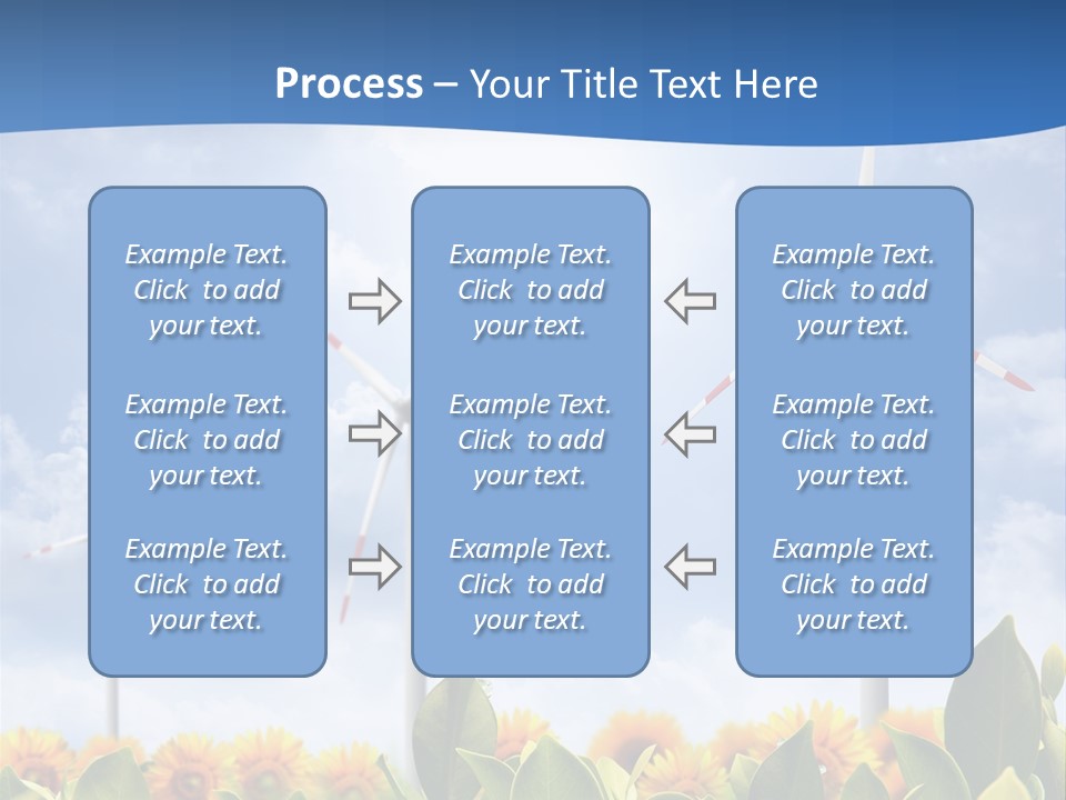 Rotation Resource Wind PowerPoint Template