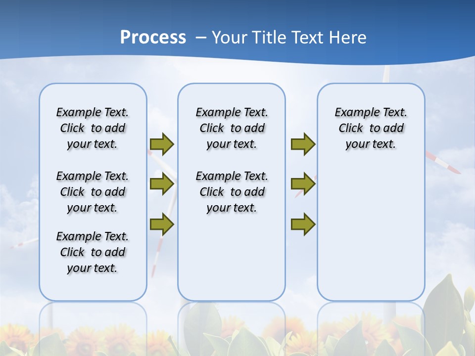 Rotation Resource Wind PowerPoint Template