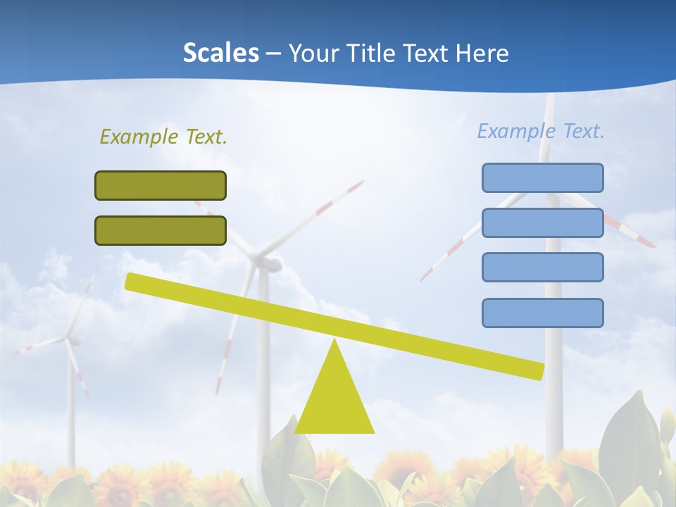 Rotation Resource Wind PowerPoint Template