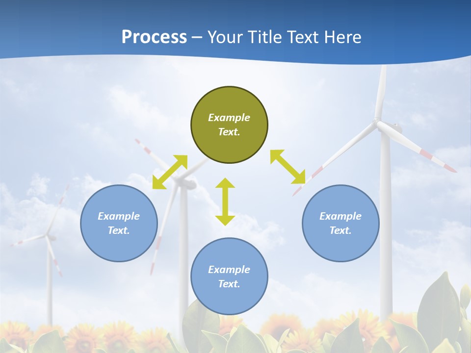 Rotation Resource Wind PowerPoint Template