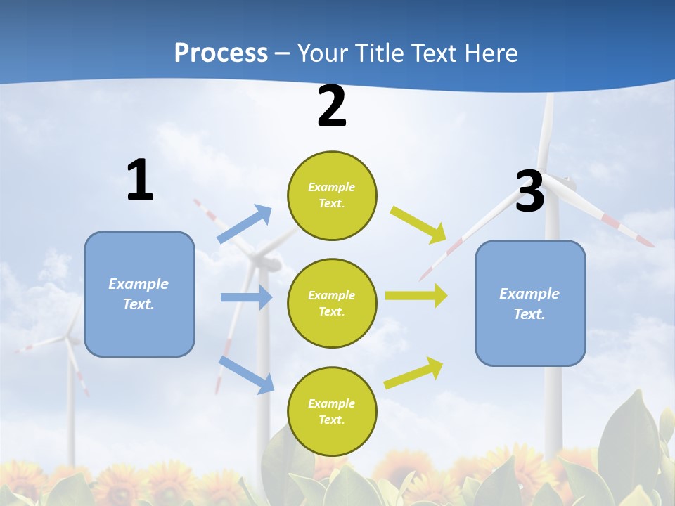 Rotation Resource Wind PowerPoint Template