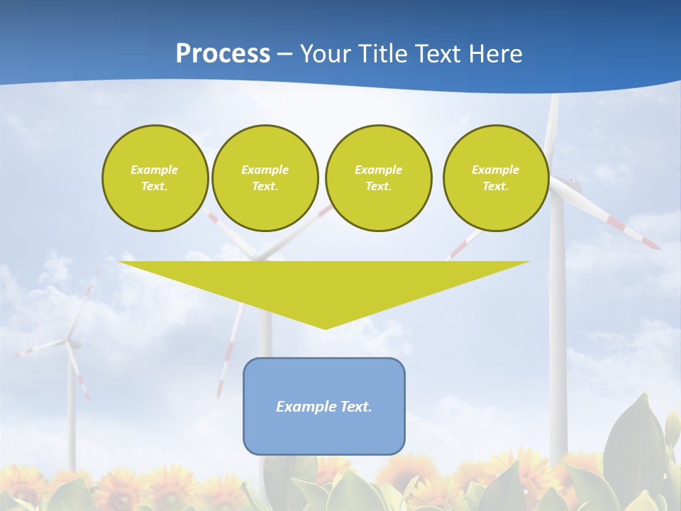 Rotation Resource Wind PowerPoint Template