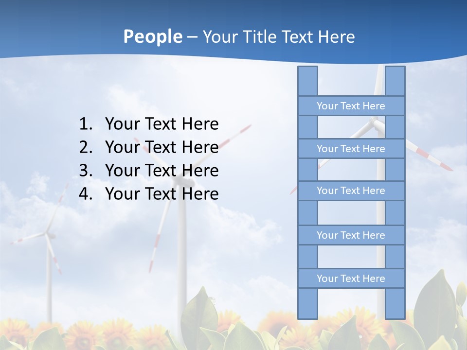 Rotation Resource Wind PowerPoint Template