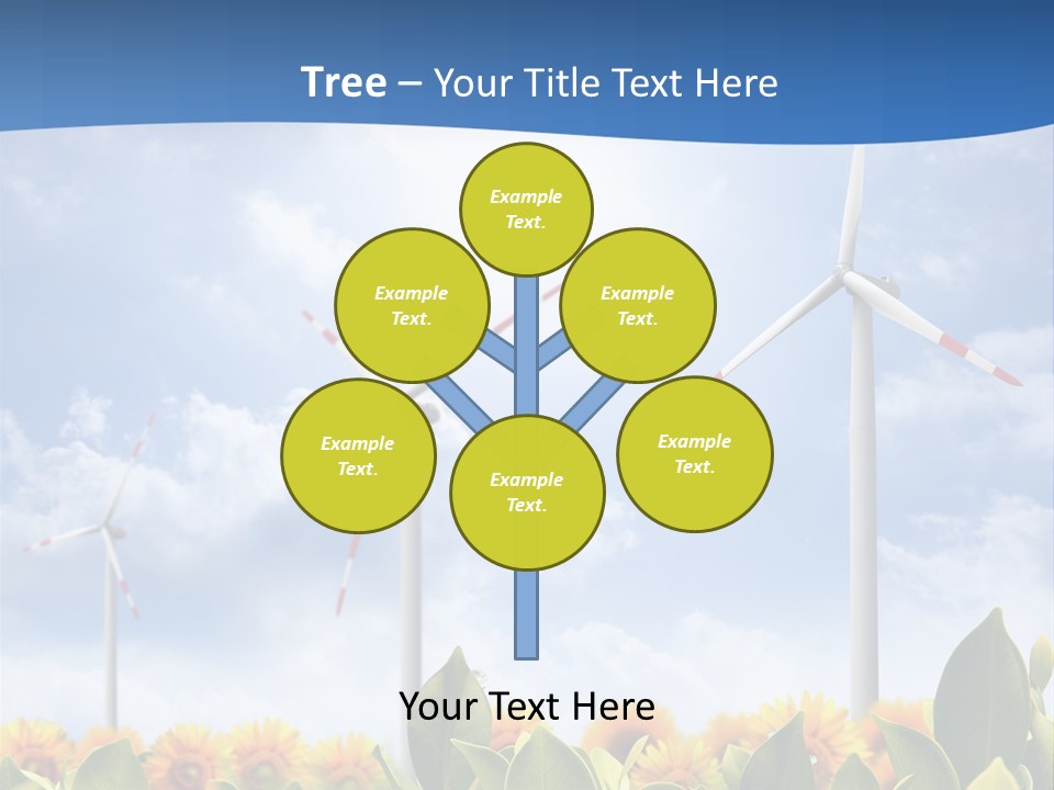 Rotation Resource Wind PowerPoint Template