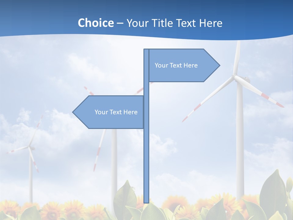 Rotation Resource Wind PowerPoint Template