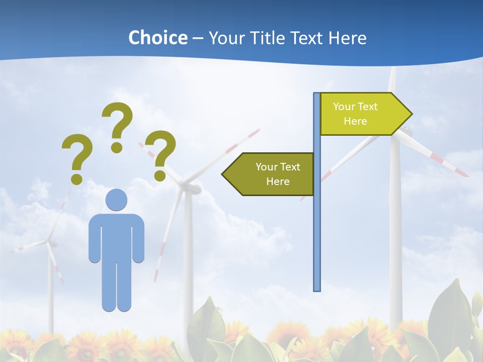 Rotation Resource Wind PowerPoint Template