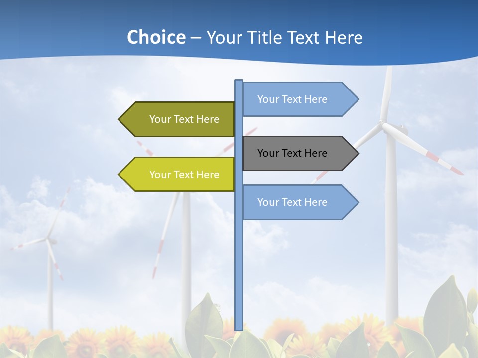 Rotation Resource Wind PowerPoint Template