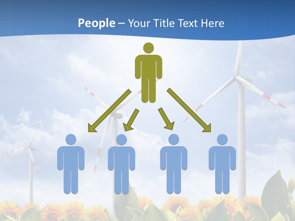 Rotation Resource Wind PowerPoint Template