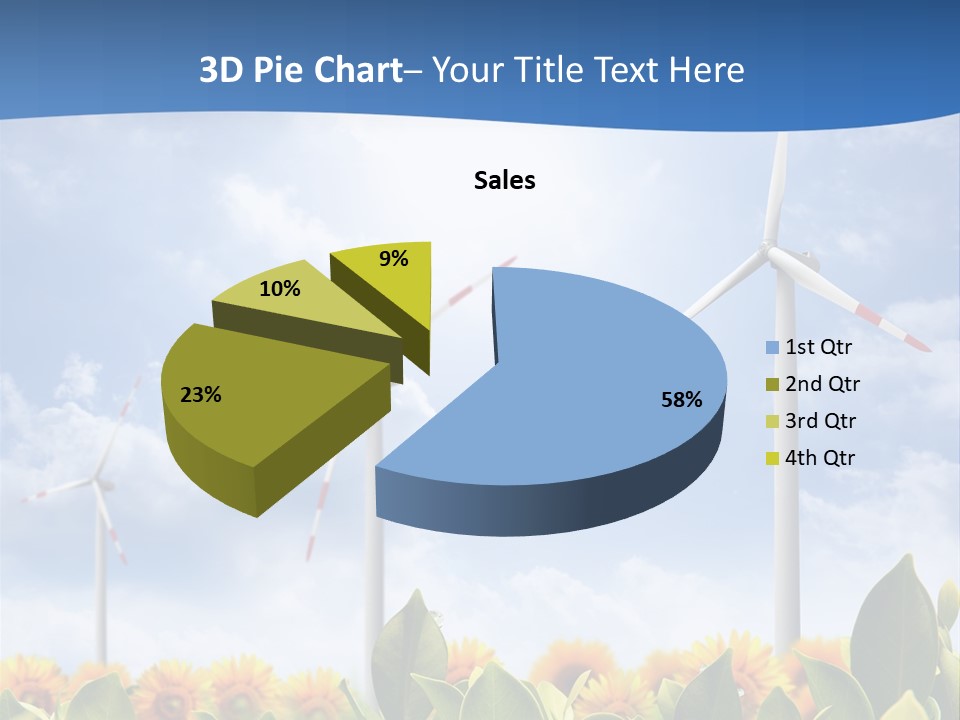 Rotation Resource Wind PowerPoint Template