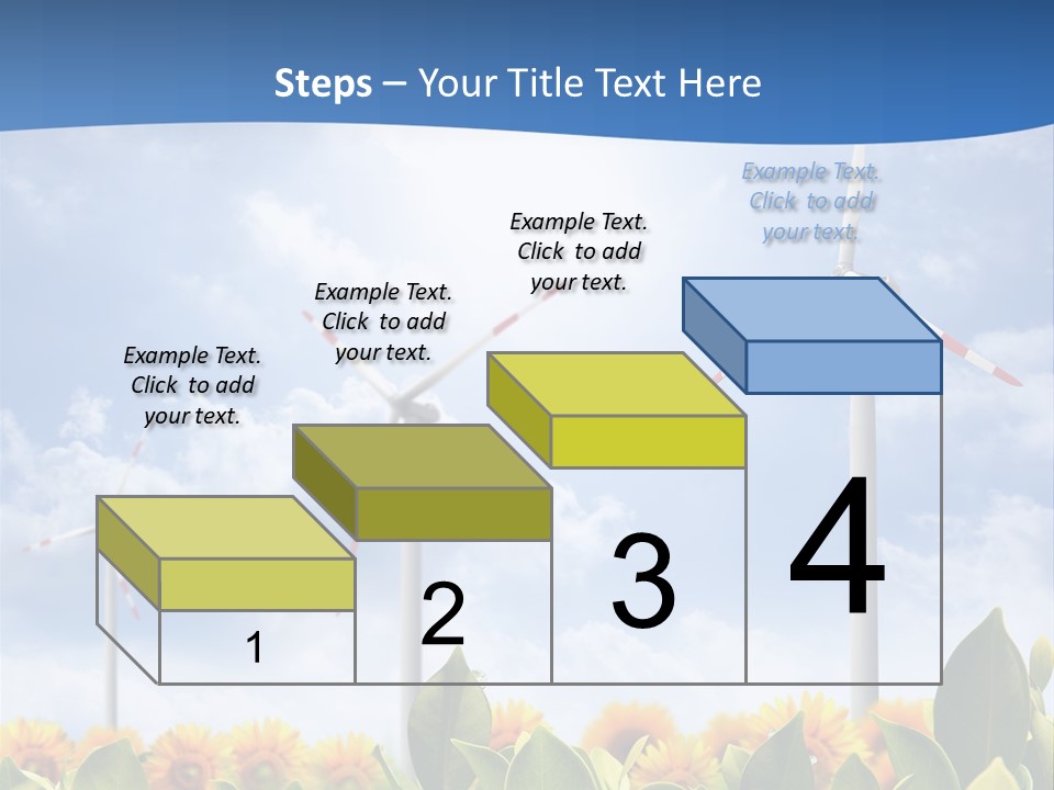 Rotation Resource Wind PowerPoint Template