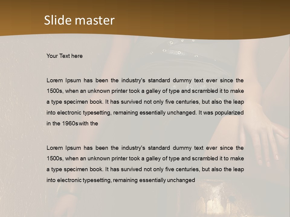 Vertical Expression Y PowerPoint Template