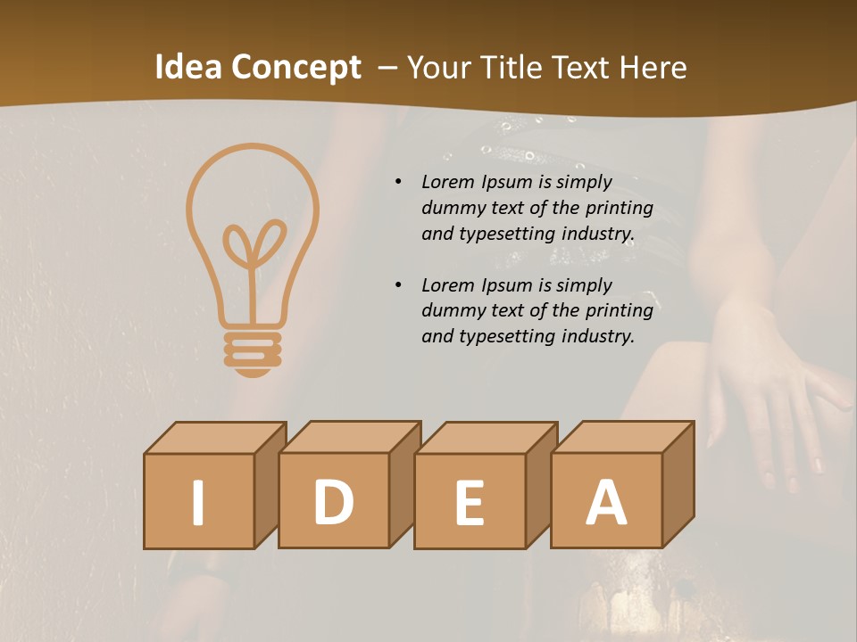 Vertical Expression Y PowerPoint Template