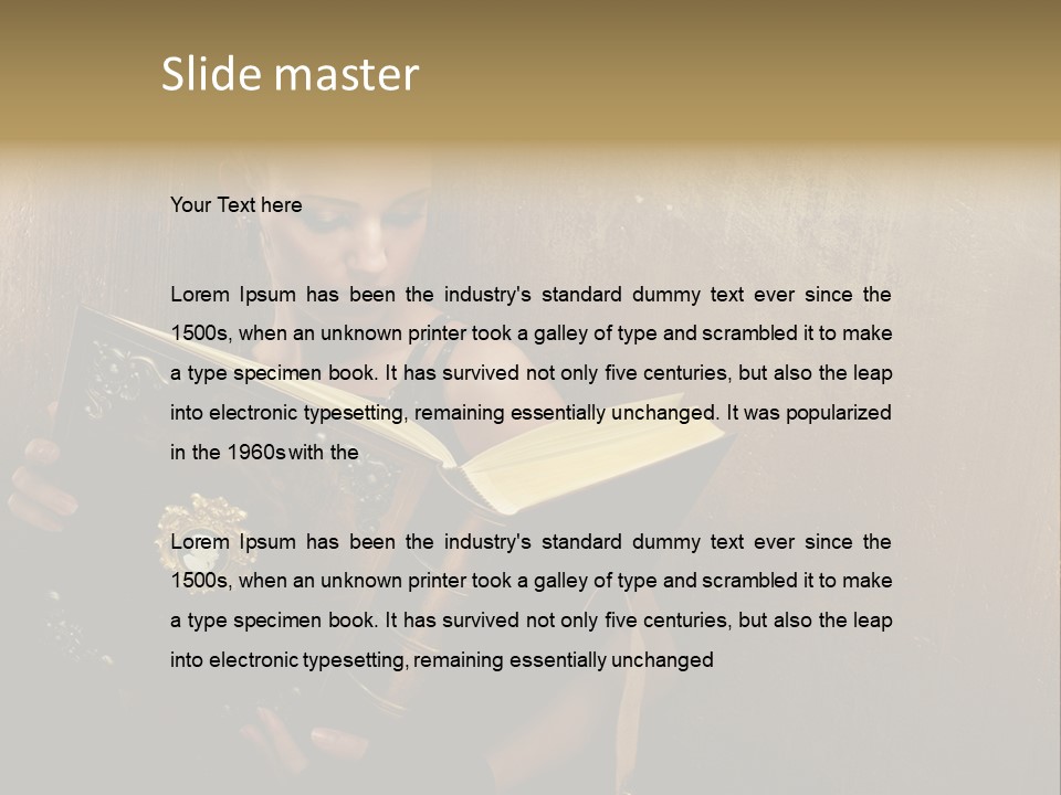 Make Up Steam Copy Space PowerPoint Template