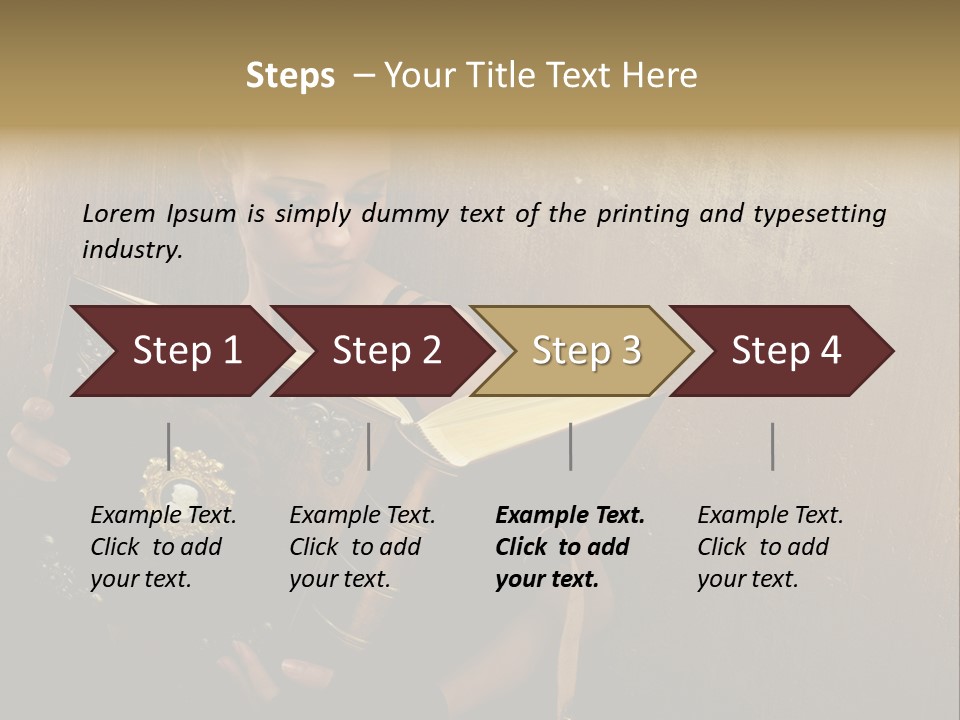 Make Up Steam Copy Space PowerPoint Template