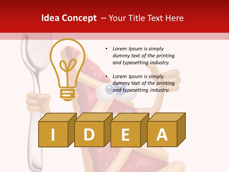 Laughing Jam Tart PowerPoint Template