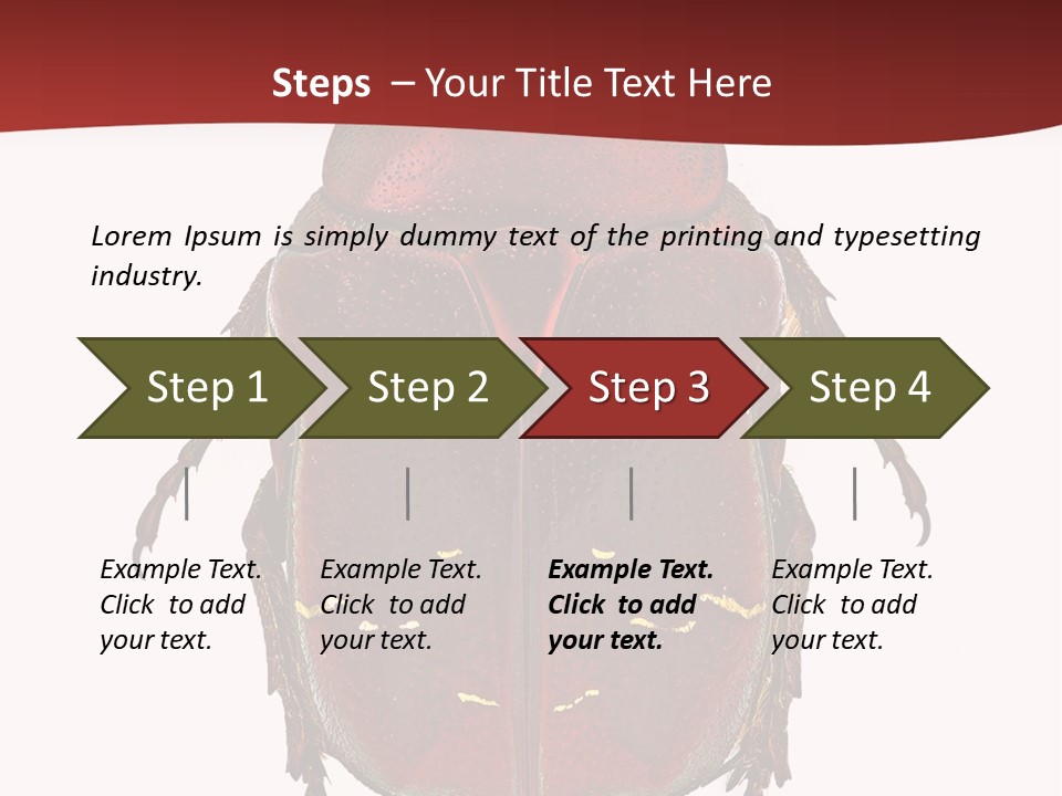 Macro Polished Scarab PowerPoint Template