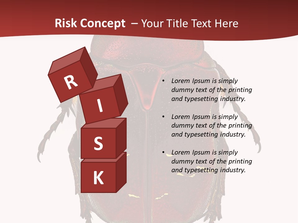 Macro Polished Scarab PowerPoint Template