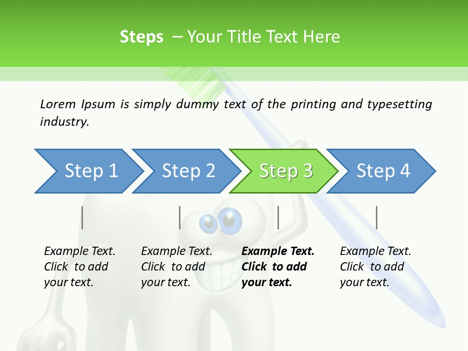 Toothpaste Dentist Teeth PowerPoint Template