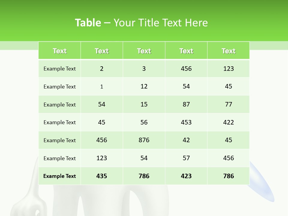 Toothpaste Dentist Teeth PowerPoint Template