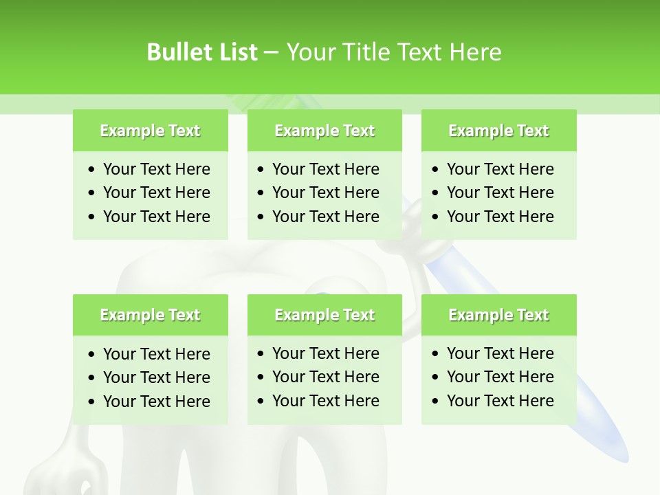 Toothpaste Dentist Teeth PowerPoint Template