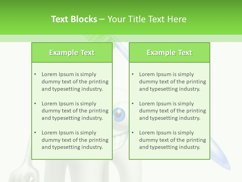 Toothpaste Dentist Teeth PowerPoint Template