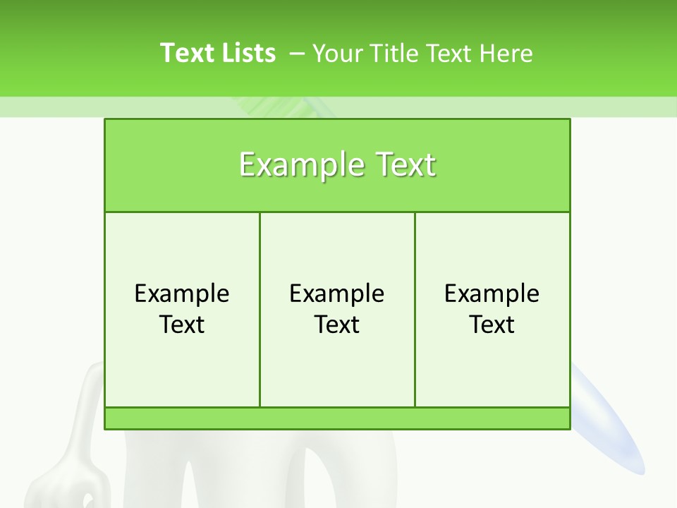 Toothpaste Dentist Teeth PowerPoint Template