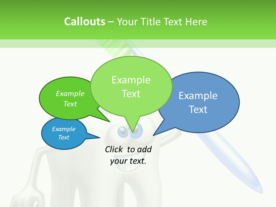 Toothpaste Dentist Teeth PowerPoint Template