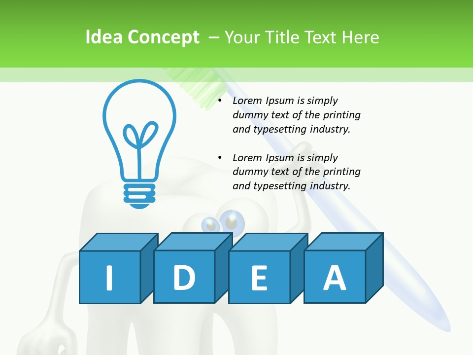 Toothpaste Dentist Teeth PowerPoint Template
