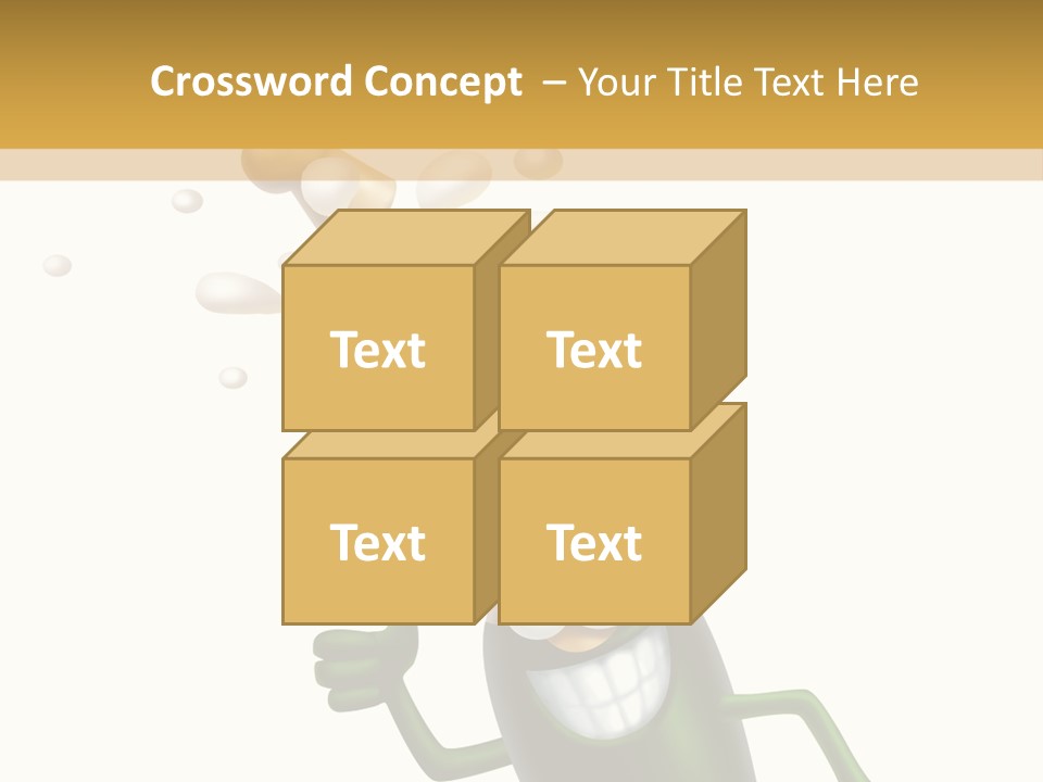 Friendly Champaign Character PowerPoint Template