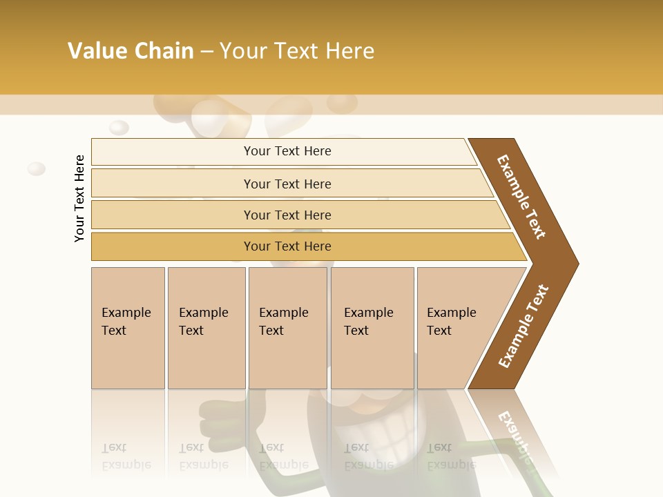 Friendly Champaign Character PowerPoint Template