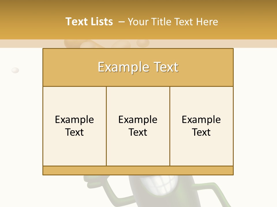 Friendly Champaign Character PowerPoint Template