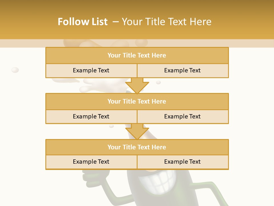 Friendly Champaign Character PowerPoint Template