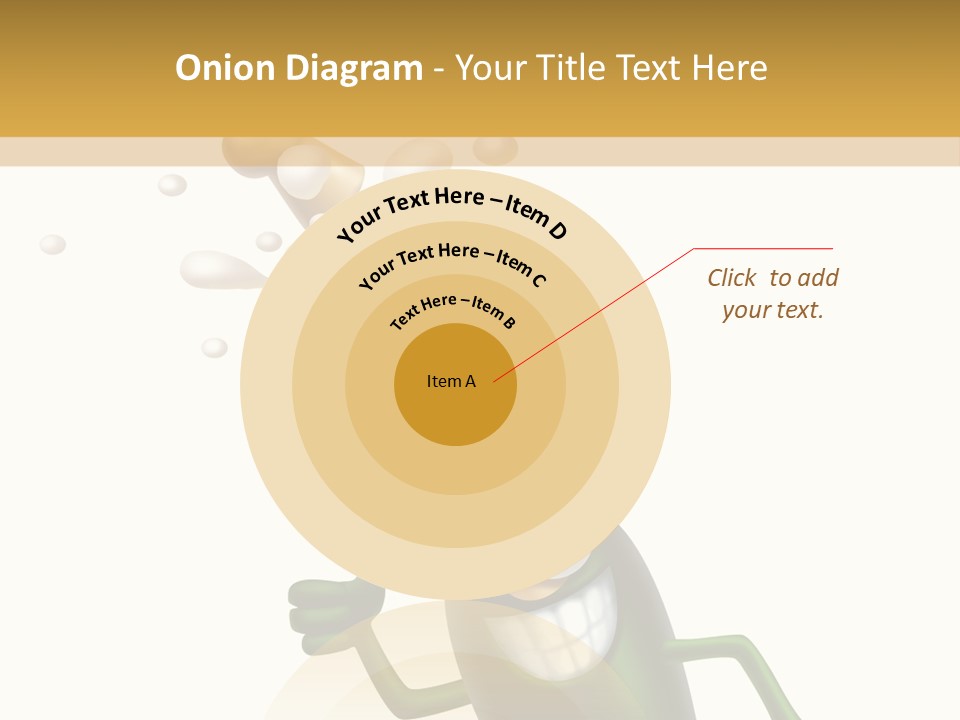 Friendly Champaign Character PowerPoint Template