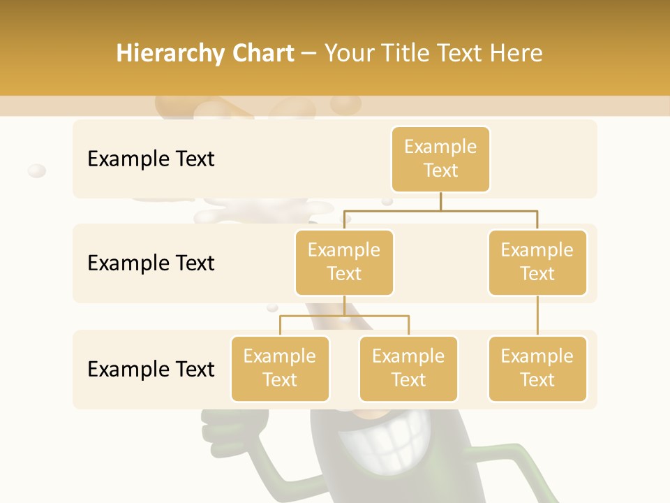 Friendly Champaign Character PowerPoint Template
