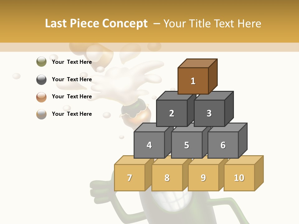 Friendly Champaign Character PowerPoint Template