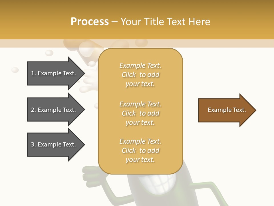Friendly Champaign Character PowerPoint Template