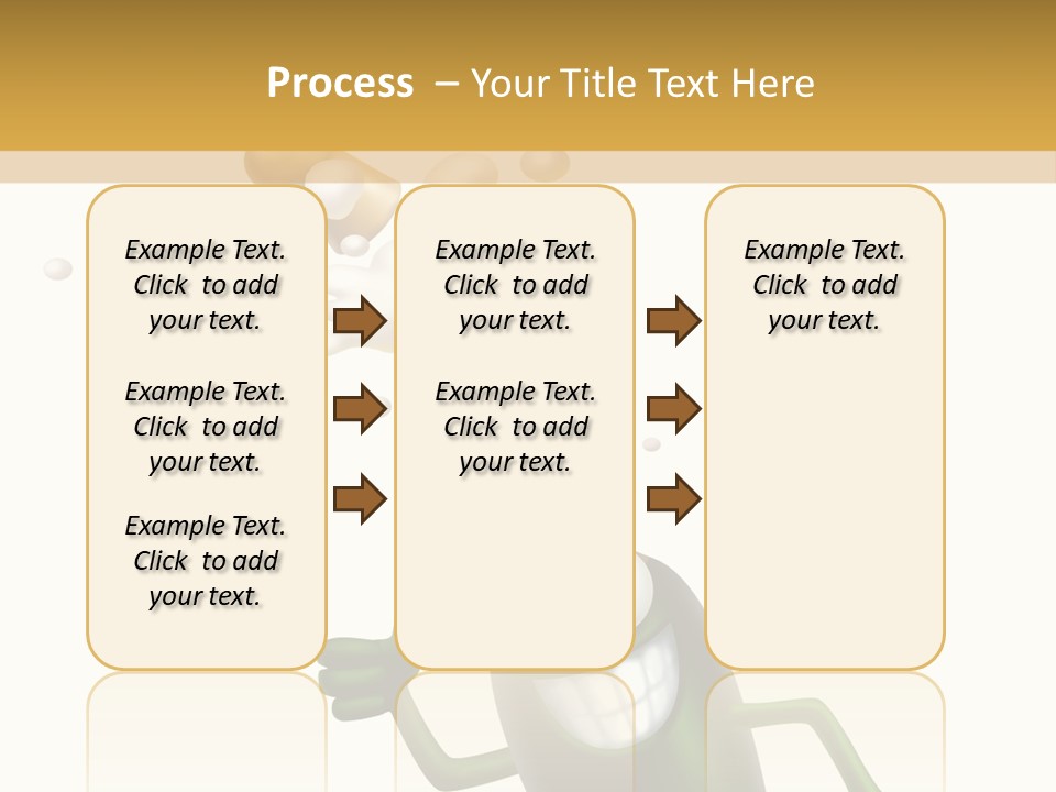 Friendly Champaign Character PowerPoint Template