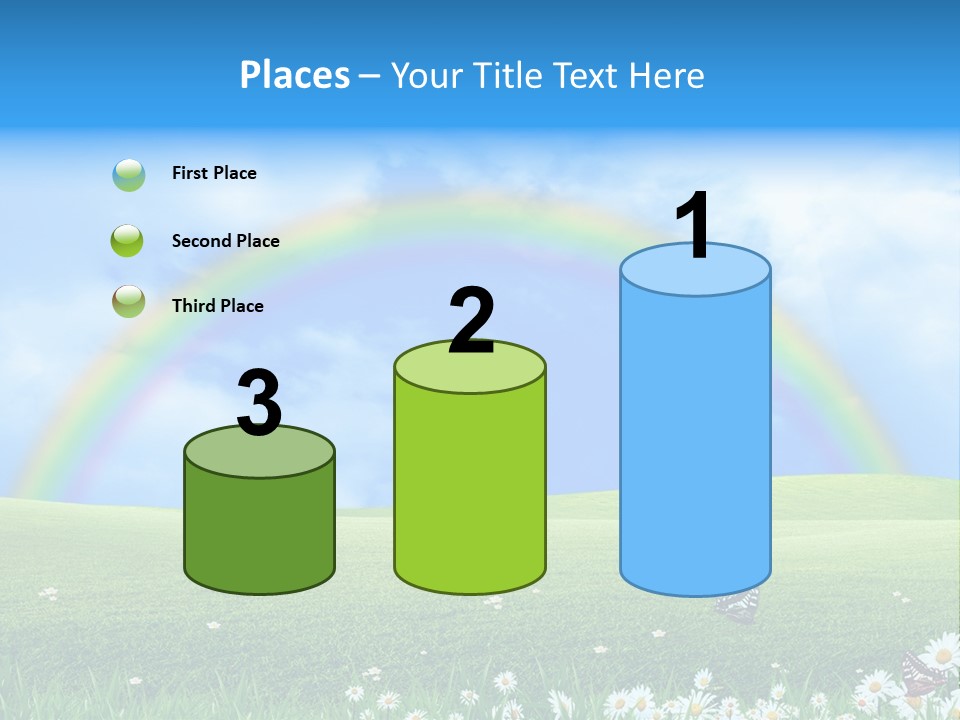 Flower Cloud Green PowerPoint Template