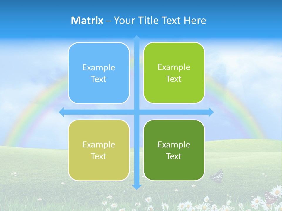 Flower Cloud Green PowerPoint Template