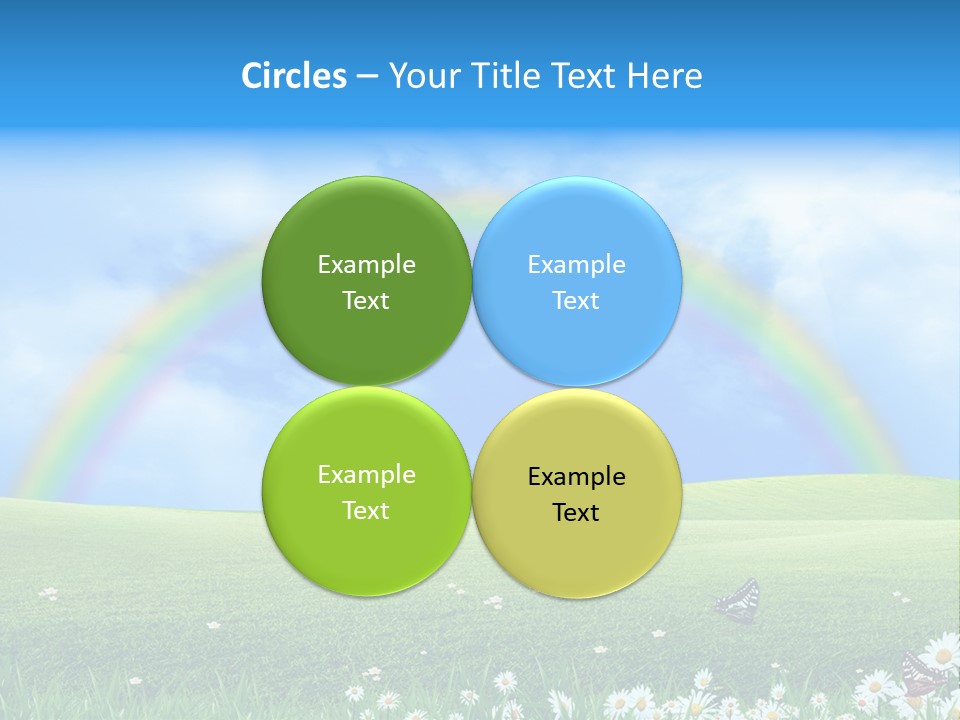 Flower Cloud Green PowerPoint Template