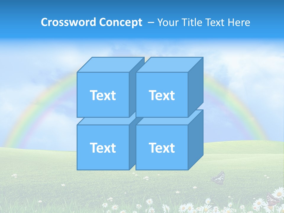 Flower Cloud Green PowerPoint Template