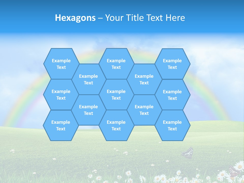 Flower Cloud Green PowerPoint Template