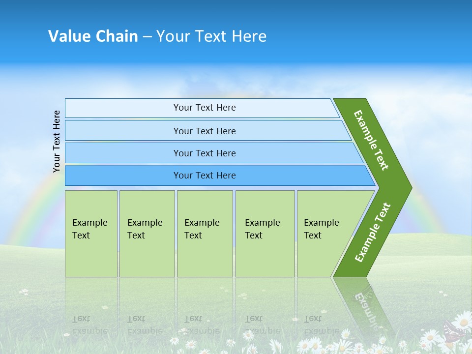 Flower Cloud Green PowerPoint Template