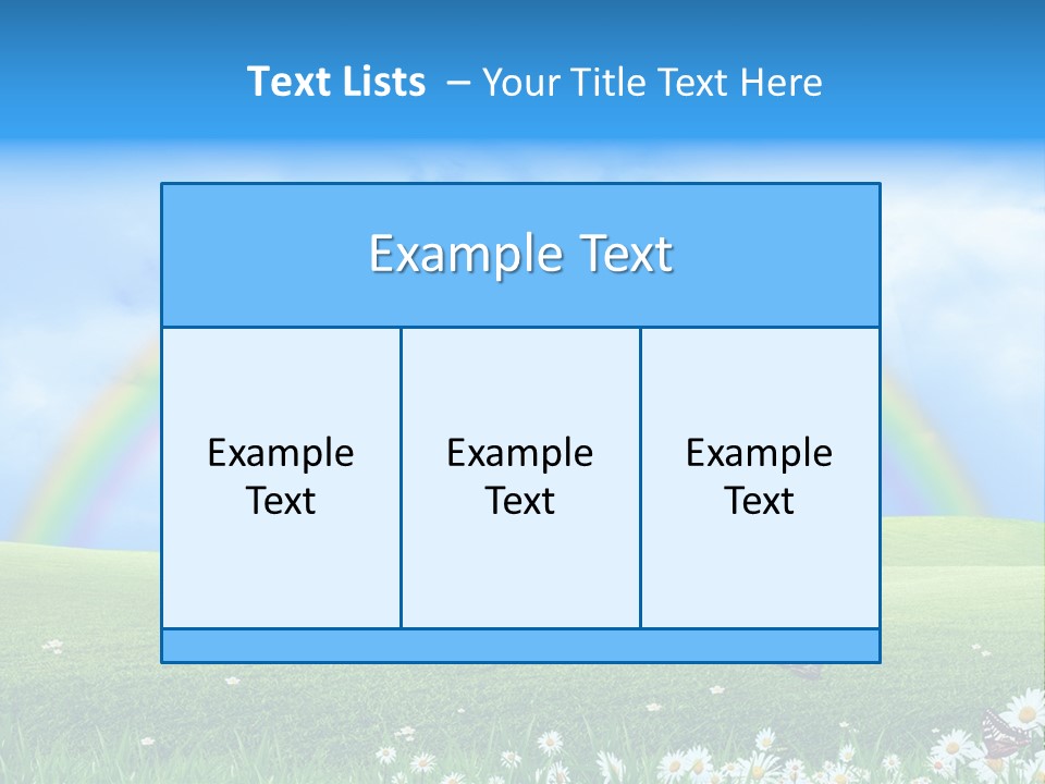 Flower Cloud Green PowerPoint Template